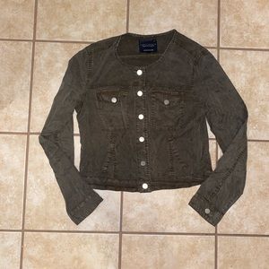 Anthropologie sanctuary lightweight olive jacket